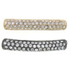 Rhinestone Zinc Alloy Connector, Rectangle, plated, Customized & with rhinestone & 1/1 loop Approx 3mm 