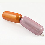 Perles de miracle en plastique, tube, plus de couleurs à choisir, grade A Environ 2mm, Environ Vendu par sac