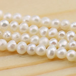 Potato Cultured Freshwater Pearl Beads, natural, white, Grade AA, 2-3mm Approx 0.8mm Inch 