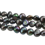 Perles nacres baroques de culture d'eau douce , perle d'eau douce cultivée, naturel, violet foncé, Niveau AA, 4-5mm Environ 0.8mm pouce, Vendu par brin