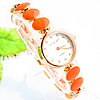Fashion Watch Bracelet, Zinc Alloy, with Glass, plated, for woman & enamel & with rhinestone, 21mm, 10mm Approx 7.5 Inch 