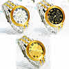 Men Wrist Watch, Zinc Alloy, with Glass, plated, for man 43mm, 19mm Approx 7.8 Inch 