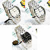 Men Wrist Watch, Zinc Alloy, with Glass, platinum color plated, for man & with rhinestone 20mm Approx 7.8 Inch 
