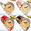 Women Wrist Watch, Zinc Alloy, with PU Leather & Glass, plated, for woman & with rhinestone 37mm, 16mm Approx 8.8 Inch 