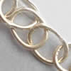 Cadena de la joyería de plata esterlina, plata de ley 925, chapado, cadena oval, más colores para la opción, Vendido por g