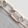 Cadena de la joyería de plata esterlina, plata de ley 925, chapado, cadena oval, más colores para la opción, 4x6mm, Vendido por g