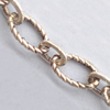Cadena de la joyería de plata esterlina, plata de ley 925, chapado, cadena oval, más colores para la opción, Vendido por g