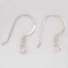 Sterling Silver Hook Earwire, 925 Sterling Silver, Letter J, plated 