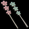 Rhinestone Zinc Alloy Ornaments, with Acrylic, Flower, platinum color plated, with rhinestone 170mm   