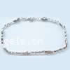 Sterling Silver Chain Bracelet, 925 Sterling Silver, plated .5 Inch 