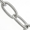 Stainless Steel Cable Link Chain, oval chain, original color Approx 