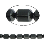 Las Perlas De Hematites Sin Magnético, Hematita no magnética, Columna, Negro, Grado A, 10x8mm, agujero:aproximado 1.5mm, longitud:15.5 Inch, 40PCs/Sarta, Vendido por Sarta