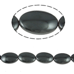 Las Perlas De Hematites Sin Magnético, Hematita no magnética, Redondo aplanado, diverso tamaño para la opción, Negro, Grado A, longitud:15.5 Inch, Vendido por Sarta