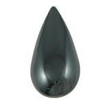 Hämatit Cabochons, Non- magnetische Hämatit, Tropfen, schwarz, Grade A, 14.5x30x5mm, verkauft von PC