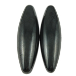 Perles hématite magnétique, ovale, noire, grade A Vendu par paire