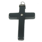 Non Magnetic Hematite Pendant, with Iron, Cross, Grade A Approx 3mm 