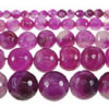 Perles agates rose naturelles, agate rose, Rond, multiple tailles pour le choix & facettes Environ 0.8-1.5mm Environ 15 pouce, Vendu par brin