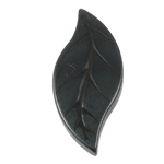 Non Magnetic Hematite Pendant, Leaf, Grade A Approx 1mm 