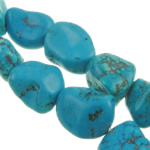 Dyed Natural Turquoise Beads, Dyed Turquoise, Nuggets, blue, 15-22mm Inch, Approx 