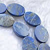 Natural Lapis Lazuli Beads, Oval Inch 