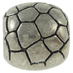 Zinc Alloy Large Hole Beads, Drum, textured, cadmium free Approx 5.5mm 