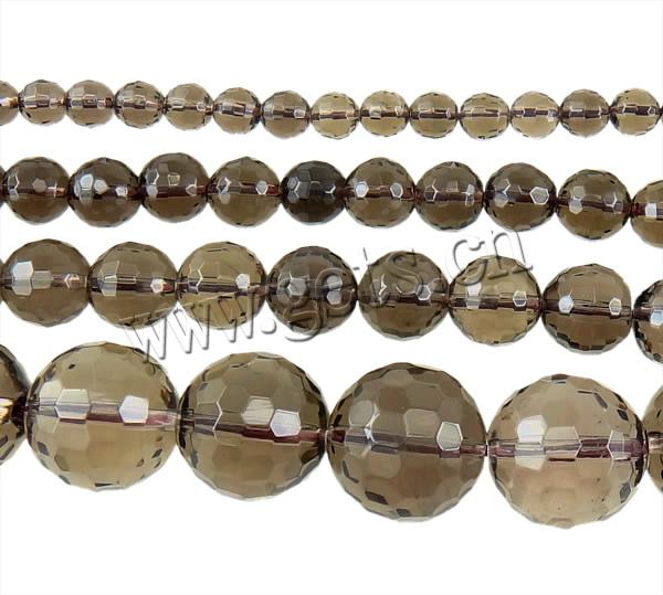 Natural Smoky Quartz Beads, Round, more sizes for choice & faceted, Hole:Approx 0.8-2mm, Length:Approx 15 Inch, Sold By Strand