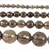 Natural Smoky Quartz Beads, Round & faceted Approx 0.8-2mm Approx 15 Inch 