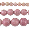 Rhodonit Perlen, rund, Weitere Größen für Wahl & facettierte, Bohrung:ca. 0.8-1.8mm, Länge:ca. 15 ZollInch, verkauft von Strang