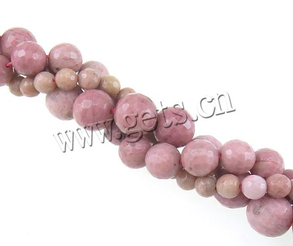 Rhodonite Beads, Rhodochrosite, Round, more sizes for choice & faceted, Hole:Approx 0.8-1.8mm, Length:Approx 15 Inch, Sold By Strand