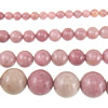 Rhodonite Beads, Rhodochrosite, Round Approx 0.8-1.8mm Approx 15 Inch 