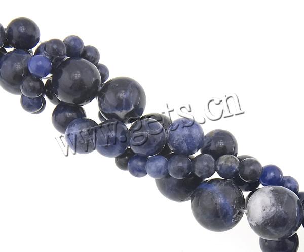 Sodalite Beads, Round, more sizes for choice, Hole:Approx 0.8-1.5mm, Length:Approx 15 Inch, Sold By Strand