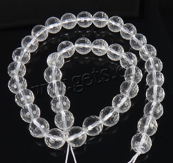 Natural Clear Quartz Beads, Round, synthetic, more sizes for choice & faceted, Hole:Approx 0.8-1.5mm, Length:Approx 15 Inch, Sold By Strand