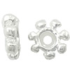 Sterling Silver Spacer Beads, 925 Sterling Silver, Flower, plated Approx 0.8mm 