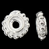 Sterling Silver Spacer Beads, 925 Sterling Silver, Rondelle, plated Approx 1mm 