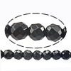 Natural Black Agate Beads, Round & faceted Approx 1-1.5mm Approx 15.5 Inch 