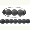 Natural Black Agate Beads, Round Approx 0.5-1.5mm Approx 15.5 Inch 