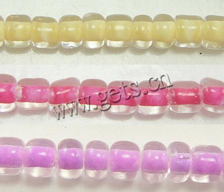 Color Lined Glass Seed Beads, Slightly Round, color-lined, different size for choice, more colors for choice, Hole:Approx 1mm, 30000PCs/Bag, Sold By Bag