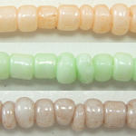 Perles de rocaille opaque verre teint, perles de rocaille en verre, Légèrement rond, plus de couleurs à choisir Environ 1mm Vendu par sac