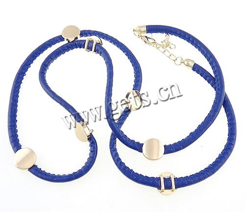 PU шнур ожерелье, Искусственная кожа, Много цветов для выбора, 15mm,14mm, длина:36 дюймовый, продается Strand