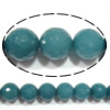 perle en jade tient, marbre teint, Rond, normes différentes pour le choix & facettes, vert Environ 1-1.2mm Environ 15 pouce, Vendu par brin