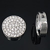 Zinc Alloy Slide Charm, with Rhinestone, plated lead & nickel free Approx 
