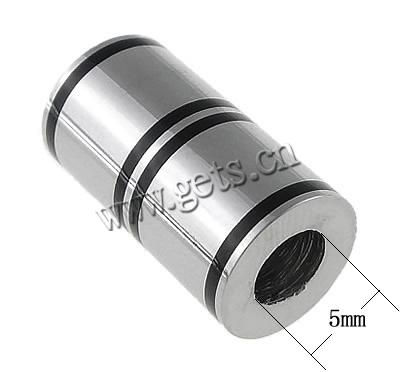 Round Stainless Steel Magnetic Clasp, 316 Stainless Steel, Tube, plated, Customized, more colors for choice, 10x18mm, Hole:Approx 5mm, Sold By PC