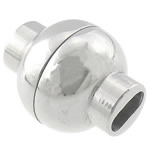 Round Stainless Steel Magnetic Clasp, 316 Stainless Steel, Lantern, plated Approx 