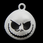 Iron Jingle Bell for Christmas Decoration, Cartoon, enamel & two tone Approx 2mm 