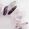 天然紫水晶のビーズ, アメジスト, ナゲット, 2 月誕生石, 10-17mm   3-6mm, 長さ:16 インチ, 売り手 ストランド