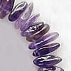 天然紫水晶のビーズ, アメジスト, ナゲット, 2 月誕生石, 11-18mm  3-7mm, 長さ:16 インチ, 売り手 ストランド