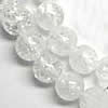 Crackle Quartz Beads, Round, natural Inch, Approx 