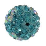 Rhinestone Clay Pave Beads, Round & with rhinestone Approx 2mm 