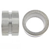 Stainless Steel Large Hole Beads, 304 Stainless Steel, Tube, plated, Customized Approx 6.5mm 