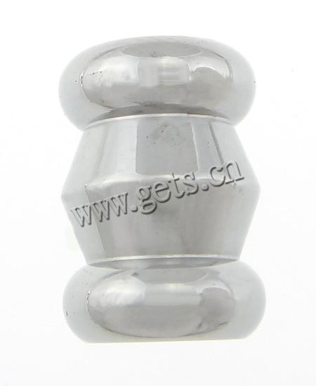 Perles Tube en acier inoxydable, Acier inoxydable 304, Placage, Personnalisé, plus de couleurs à choisir, 10.5x15mm, Trou:Environ 6.5mm, Vendu par PC